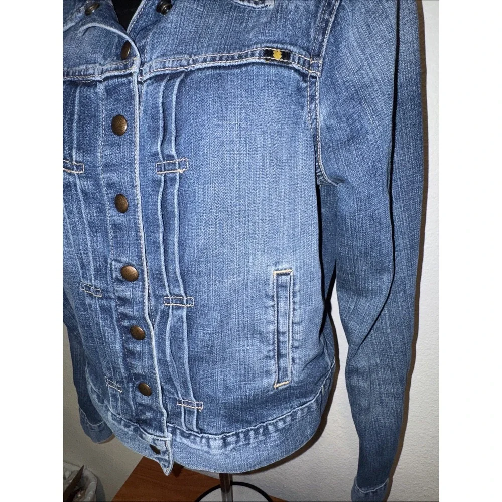 Lucky Brand Denim Trucker Jean Jacket Womens Size Small‎ Cute Chore Coat Western